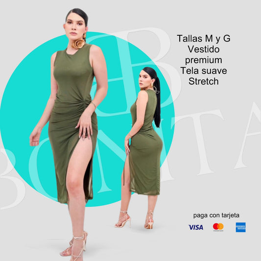 Vestido Premium Tela Suave Stretch